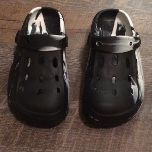 Black & white sandals